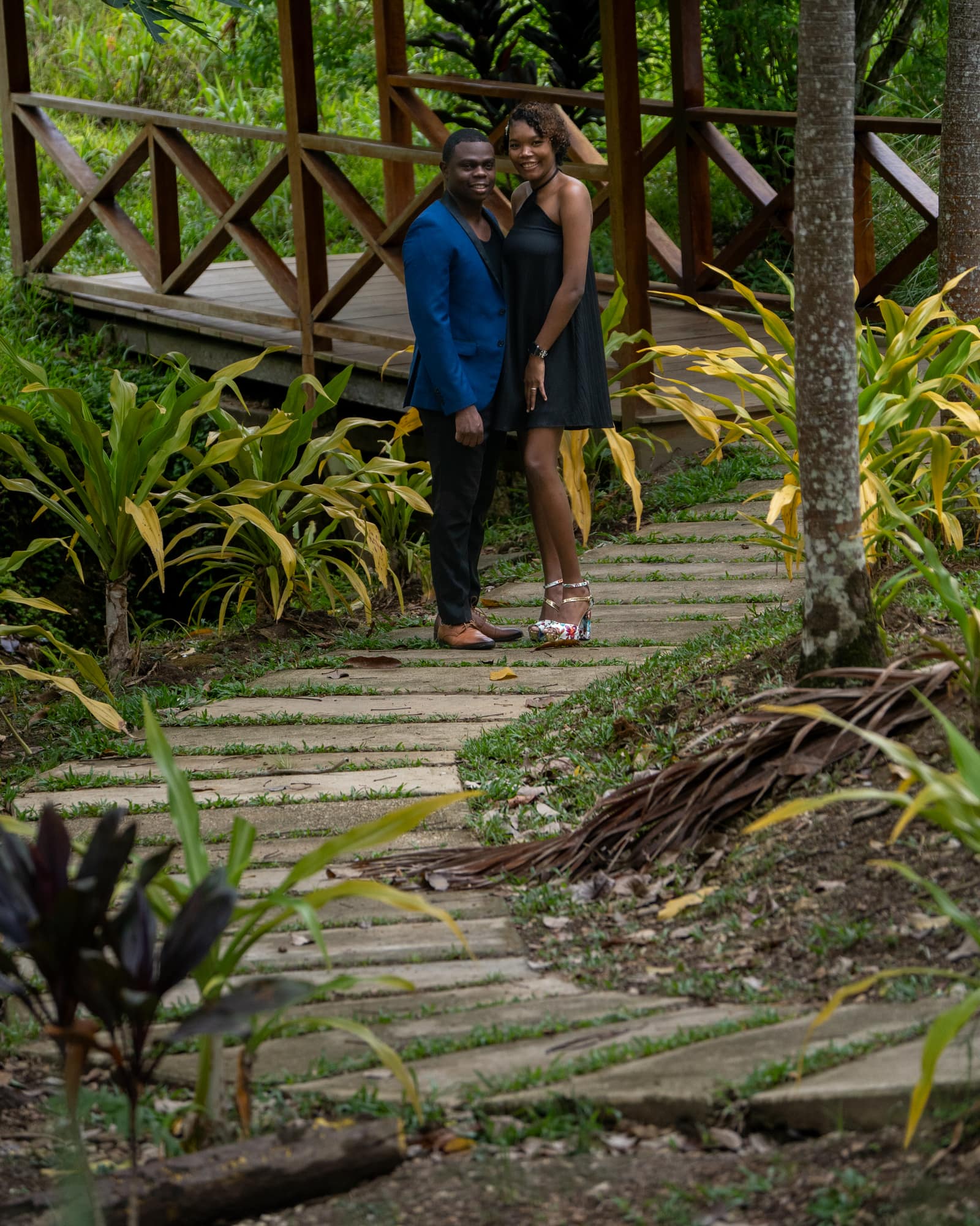 Don and Stevie-Ann together on the garden path